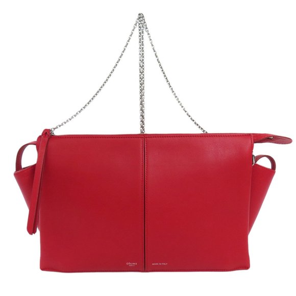CELINE Trifold Shoulder Bag in Calf Leather for Women - Picture 1 of 10